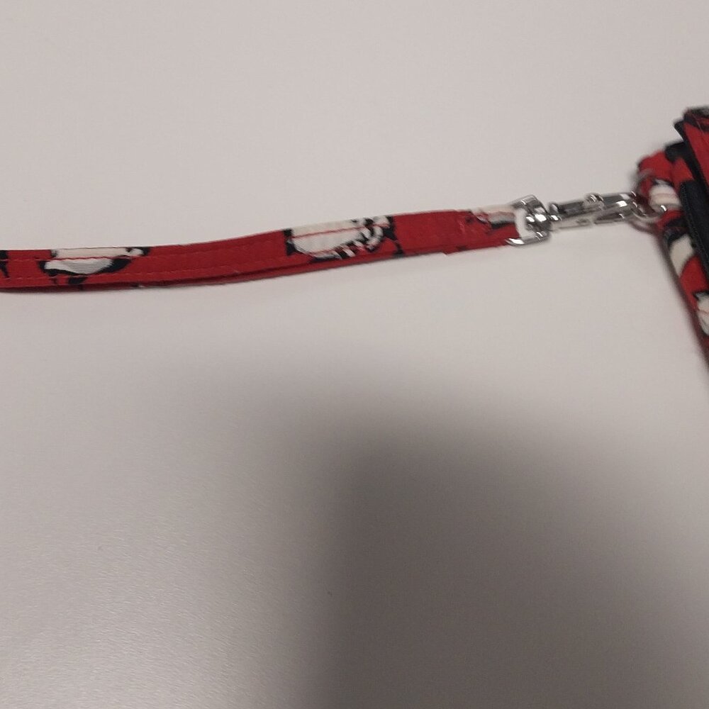 Vera Bradley RFID Wallet Wristlet in Playful Penguins Red - Picture 13 of 13